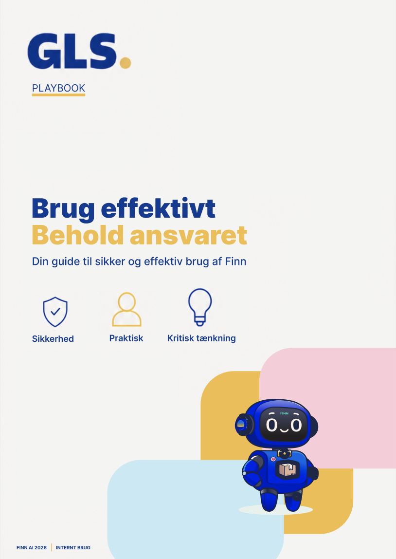 Forsiden af GLS AI Playbook